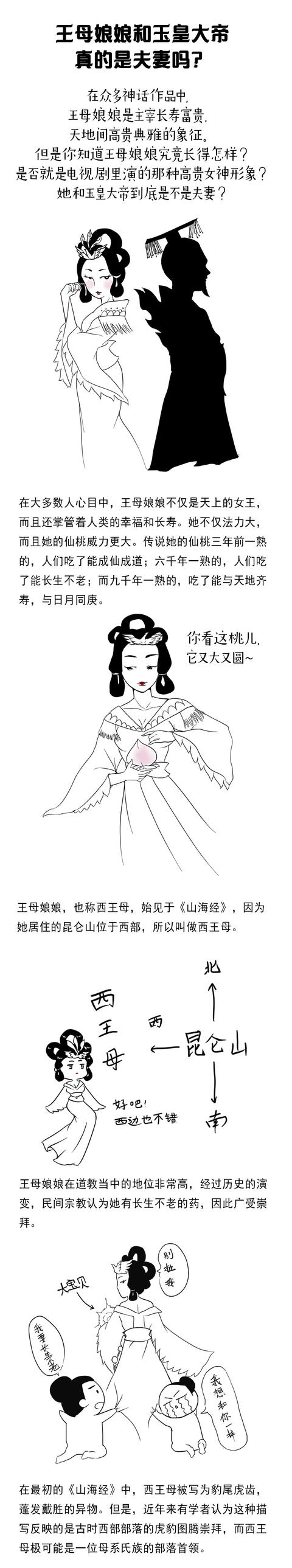 王母娘娘简笔画 身边图片