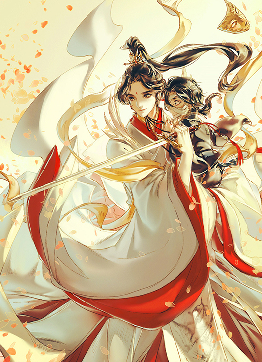 《天官赐福》灰灰画的悦神怜