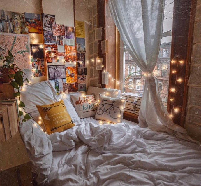 周一总会格外地想念家里的床,这样的床也太温馨了吧