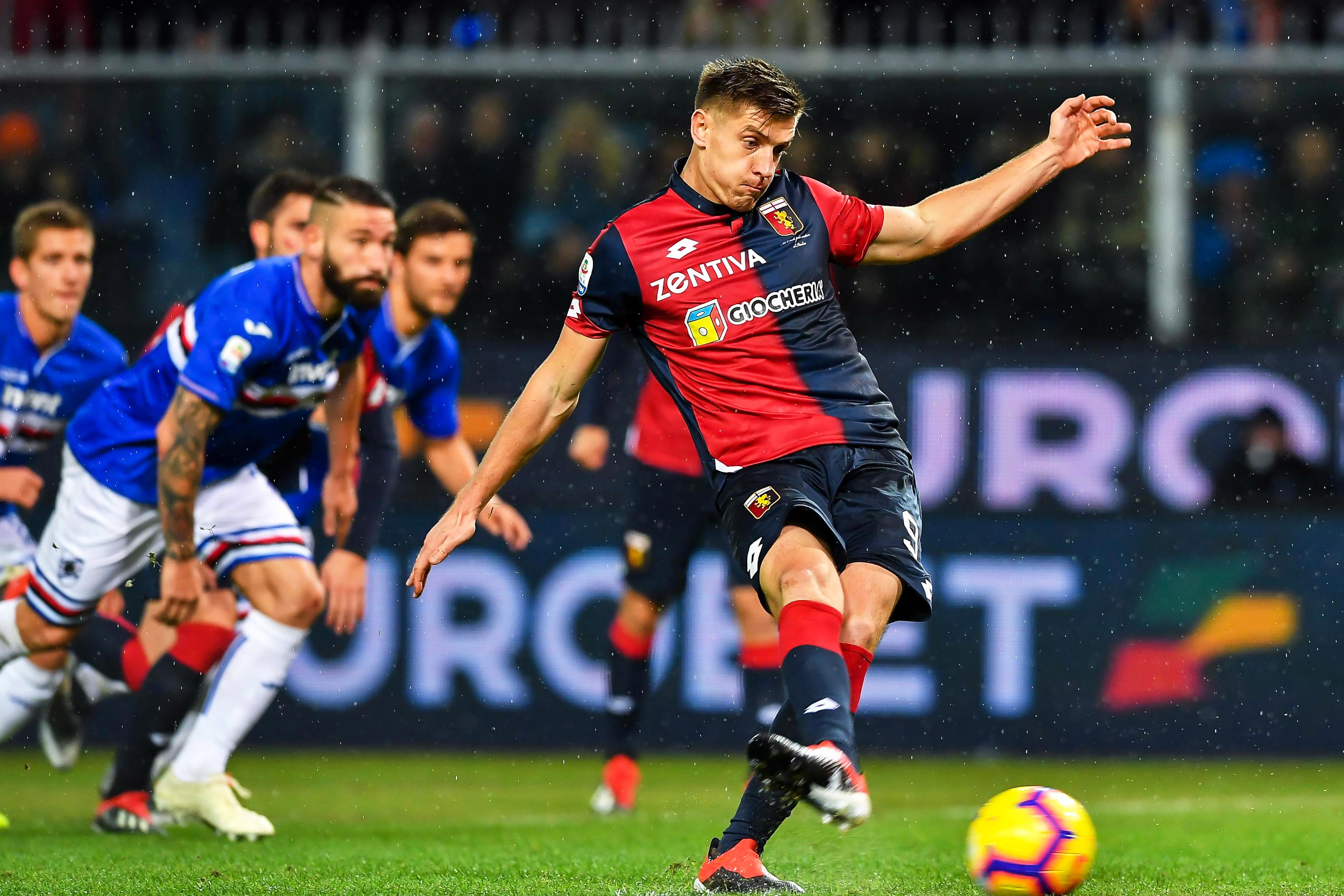 足球——意甲联赛:热那亚战平桑普多利亚