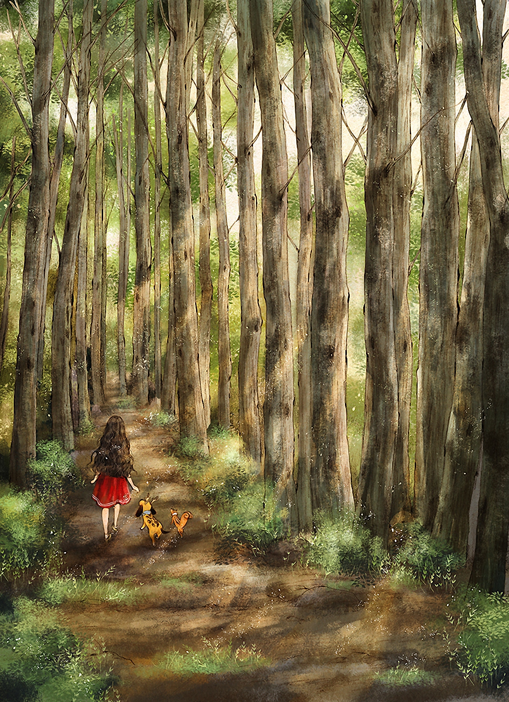 韩国插画师aeppol 手绘清新唯美少女插画