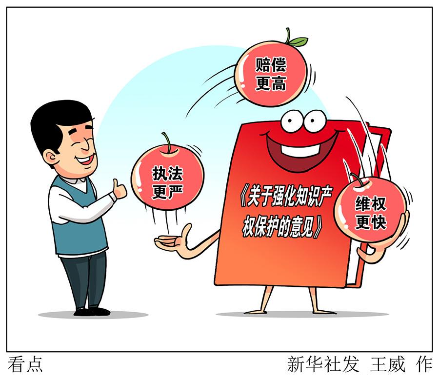 执法更严,赔偿更高,维权更快——《关于强化知识产权保护的意见》三大