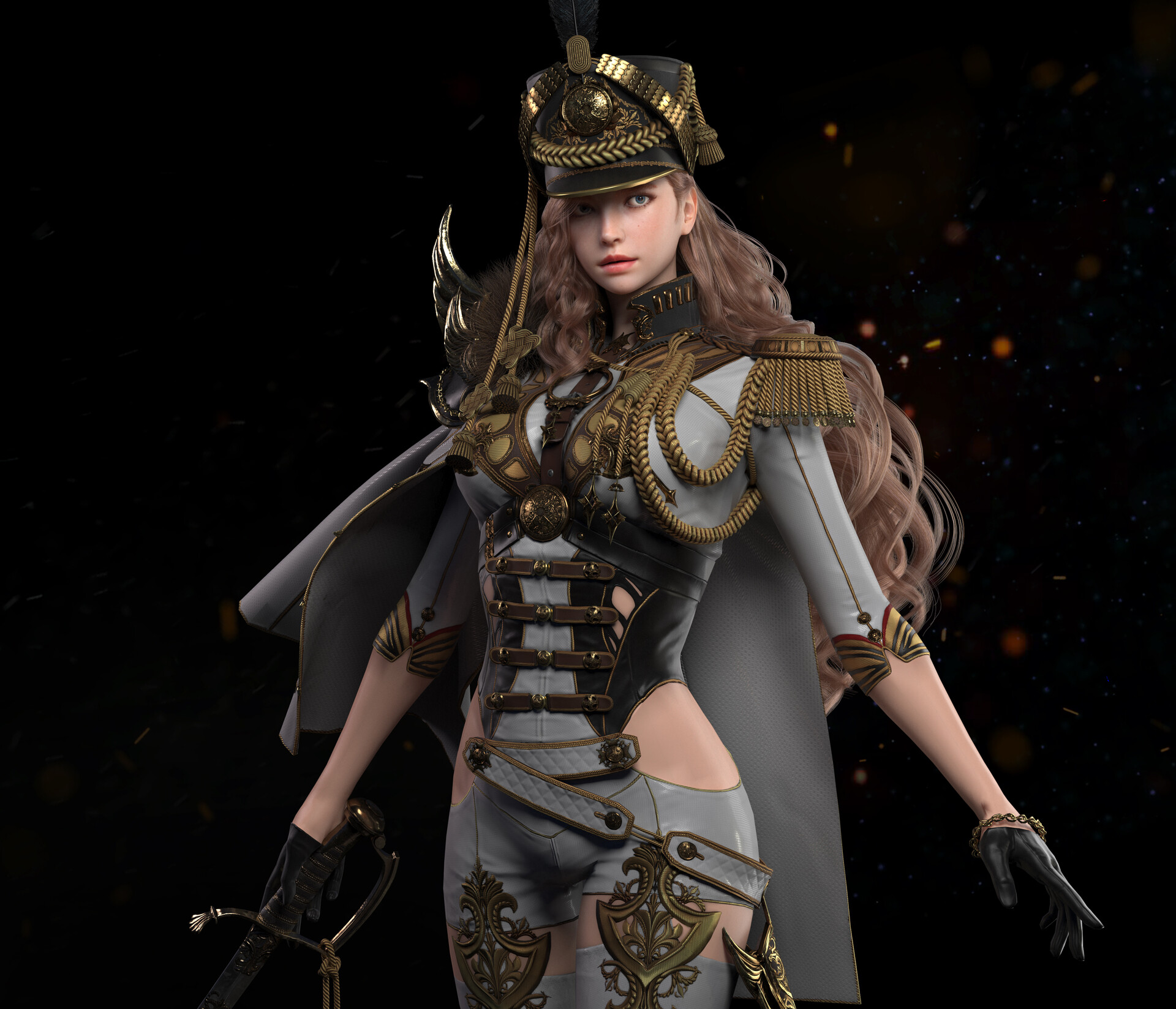 一组相当精美的3d人物建模作品欣赏!造型帅气制作水平相当高!