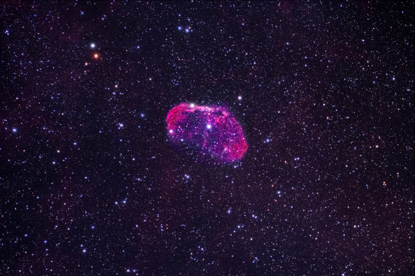 ngc6888弦月状星云似神秘城堡又似彩色大泡泡-zwoasi天文摄影集