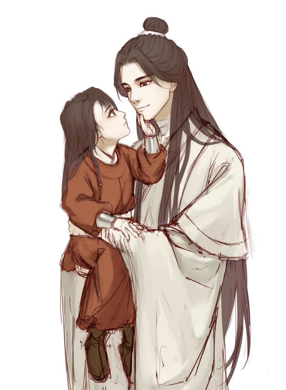 天官赐福# 受铜炉山开山影响,花花为保存实力变成了小朋友,怜怜见