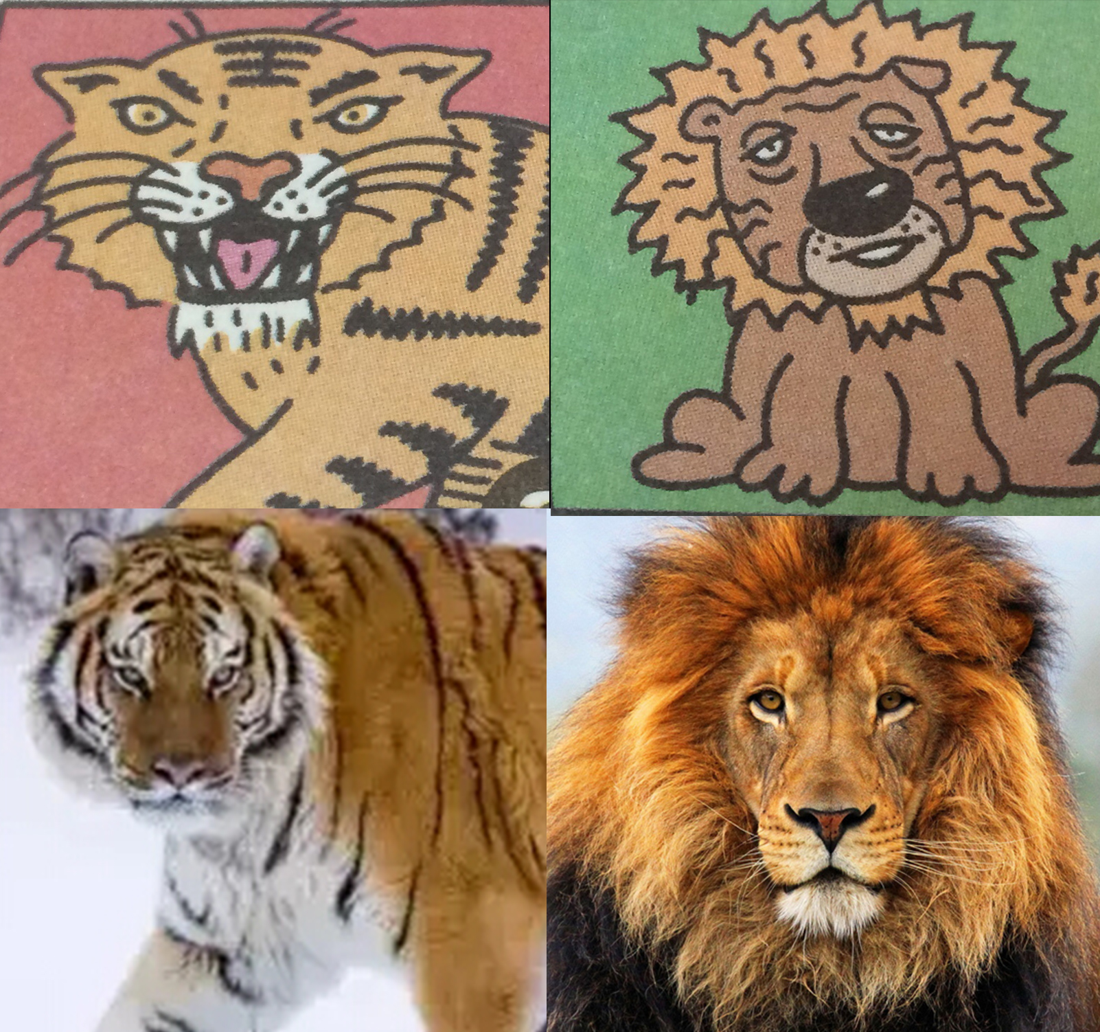 为什么国人喜欢老虎?教科书为证,看狮子被画成什么样了