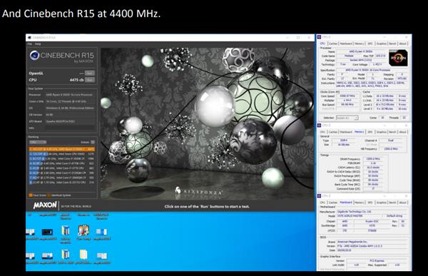 16核锐龙9 3950x超频到4.4ghz 多核跑分超9900k处理器114%