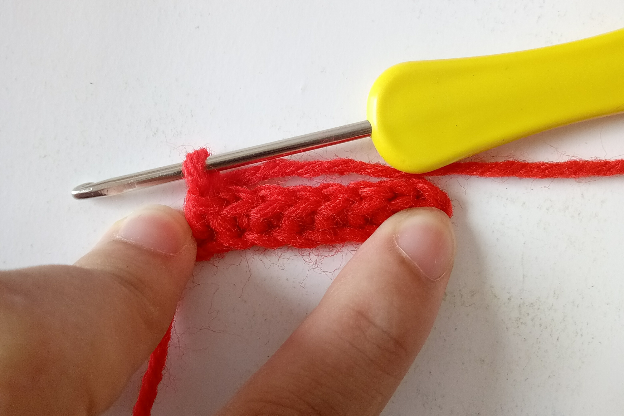 钩编基础针法转角狗牙针的钩织图解