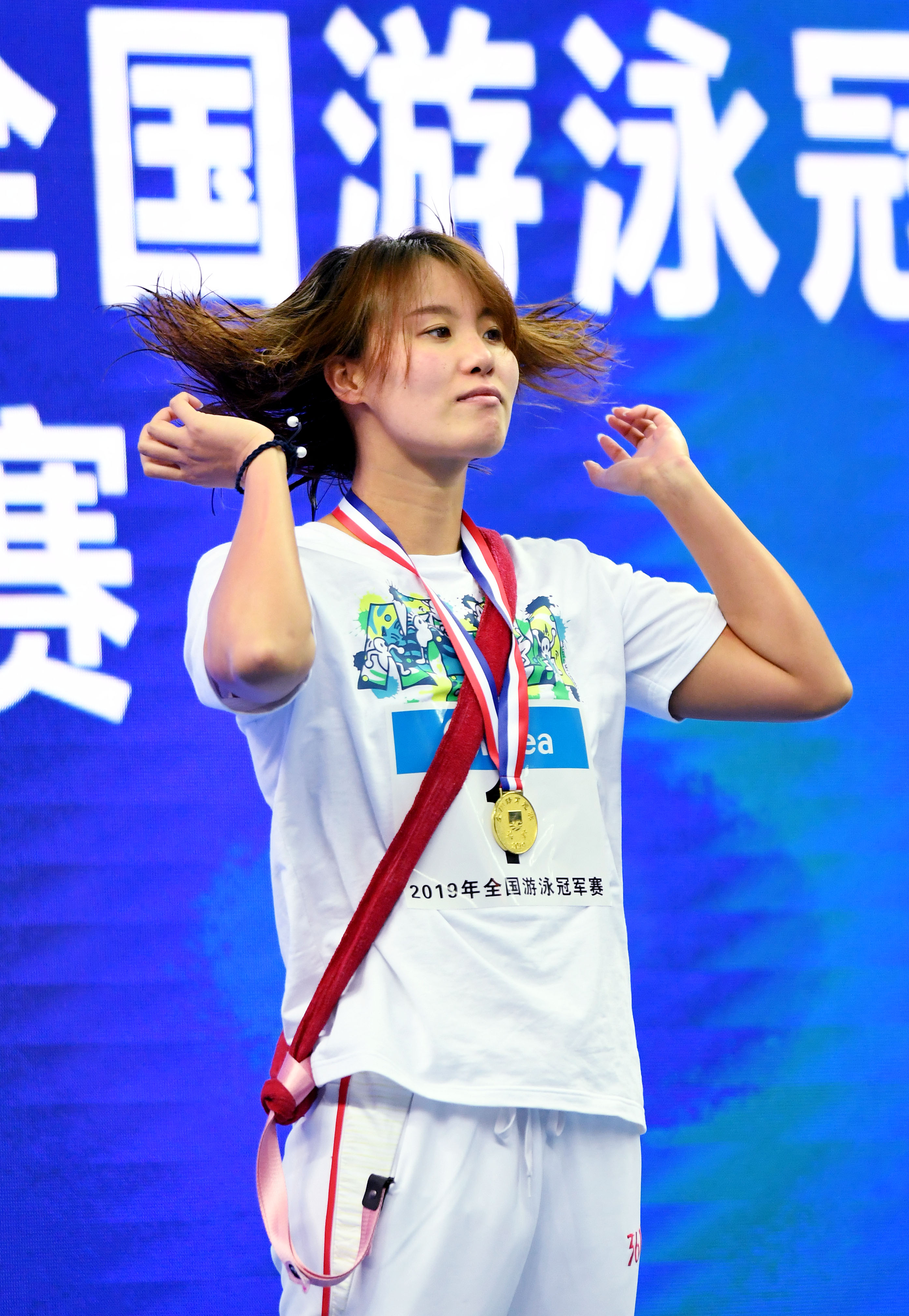 游泳——全国冠军赛:傅园慧获女子50米仰泳冠军