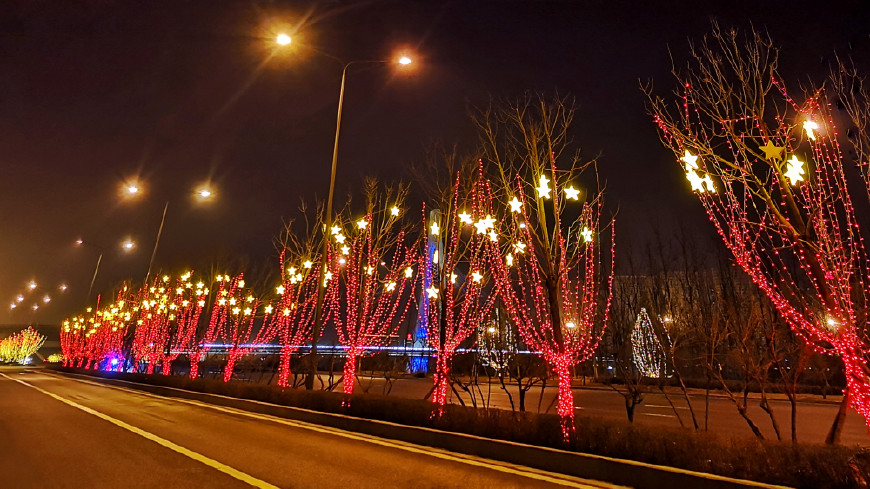 春节期间太原的街道是这样的,你觉得哪里的灯光最漂亮呢?