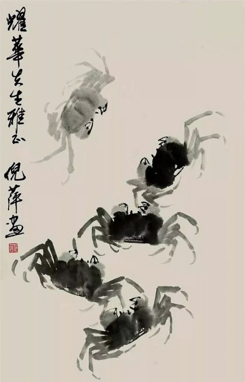 倪萍用名牌化妆刷画油画,网友:大师手笔