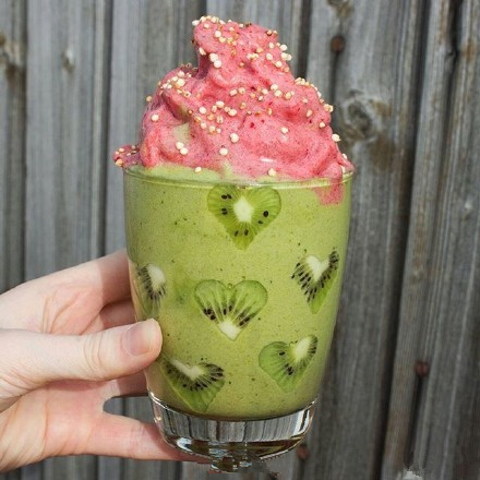 花样百出的水果奶昔,每个都犹如艺术品一般!