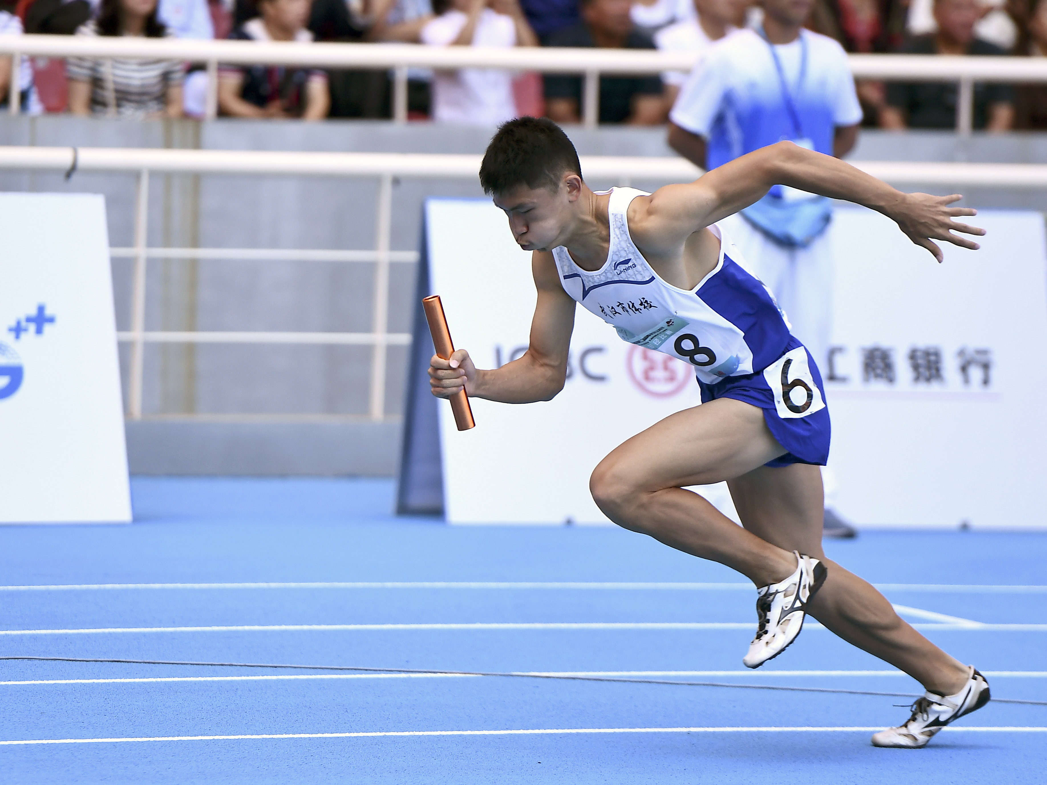 田徑——體校甲組男子4x400米接力決賽:武漢市體育運動學校奪冠