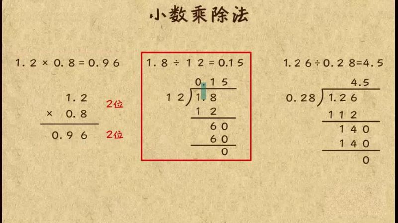 小学四年级数学 小数乘除法 好看视频