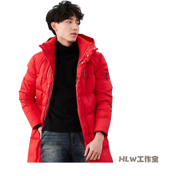 都是很百搭的,红色羽绒服搭配毛衣可以在视觉上打造出一款寒冬暖男的