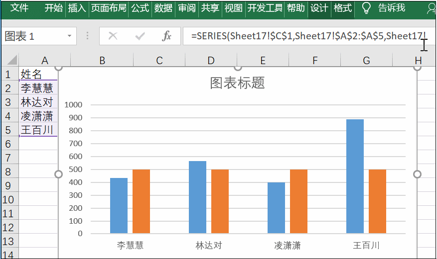 如何在excel图表中制作参考线?