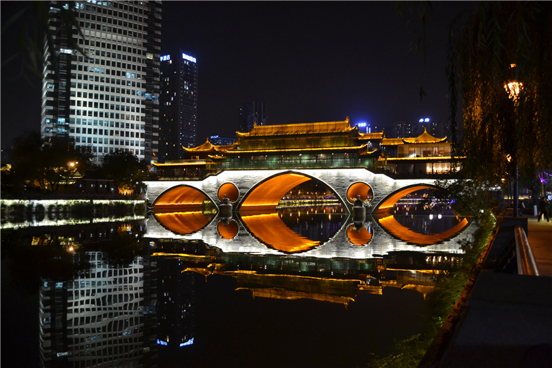 九眼桥,成都最美夜景地,游成都打卡优选地!