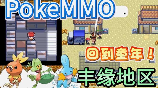 [图]回到童年未白镇！PokeMMO丰缘地区娱乐实况最初的起点宝石版