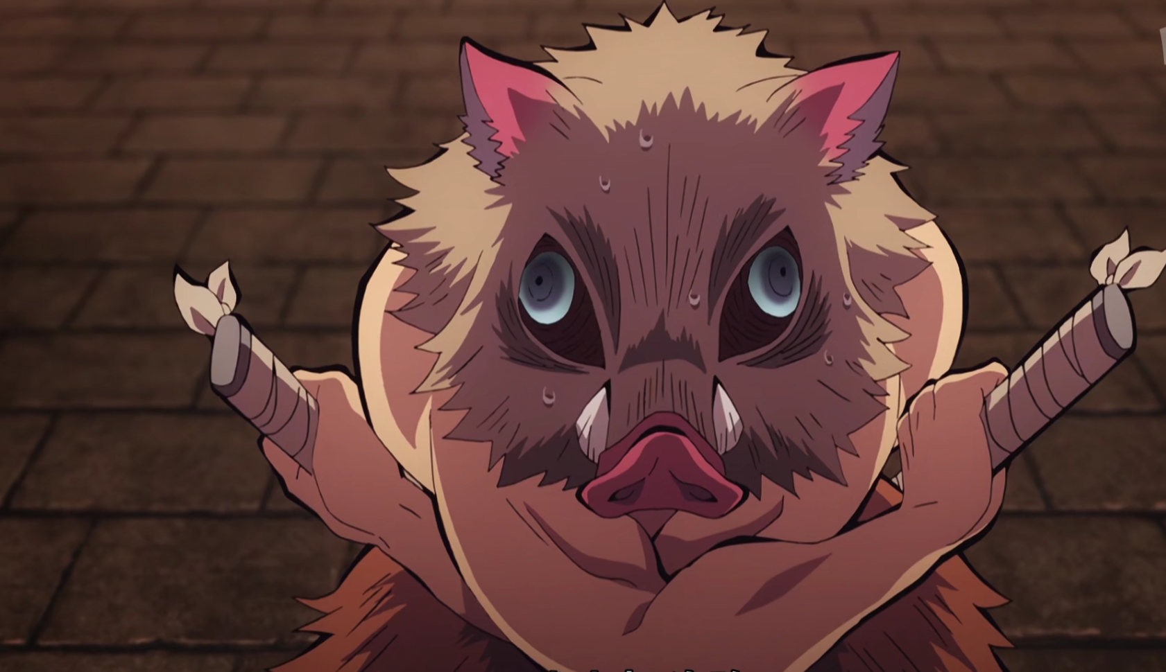 经典动漫:小哥漫展cos鬼灭之刃伊之助,像极了本尊