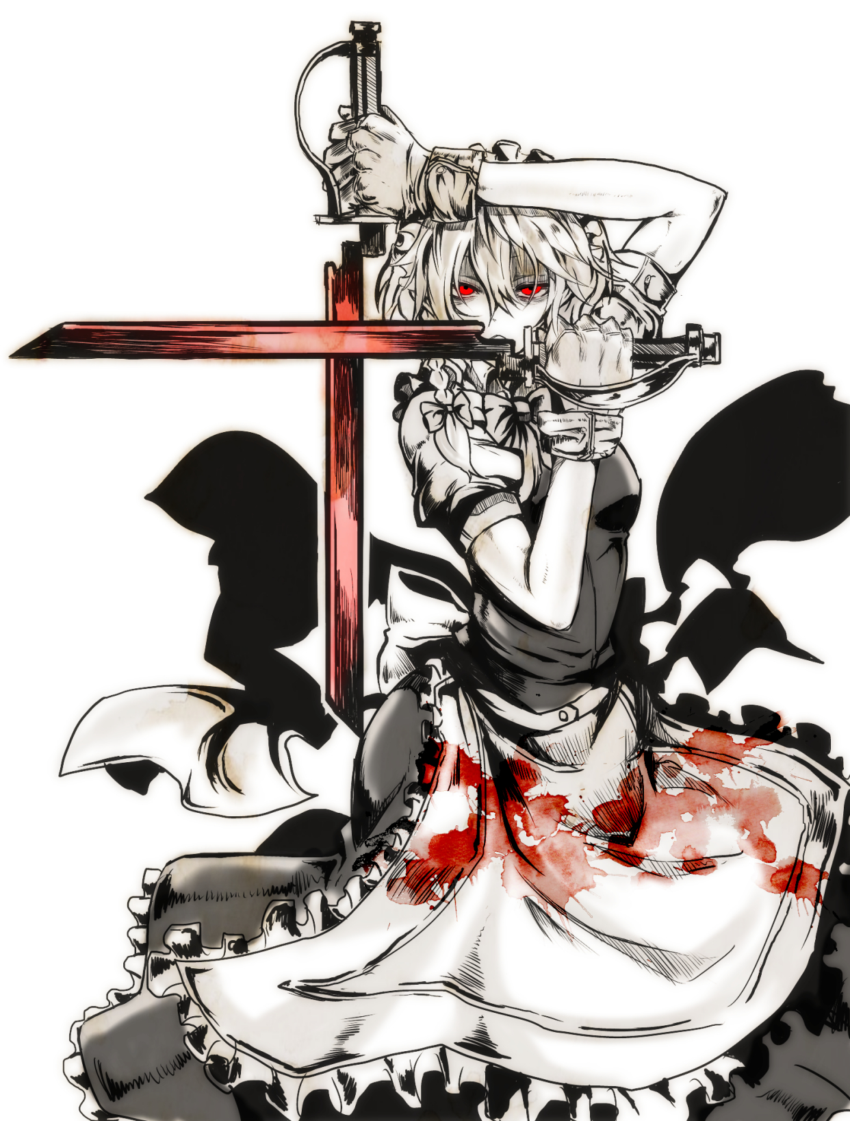 精选日本二次元动漫《东方project》女主角十六夜咲夜的插画壁纸