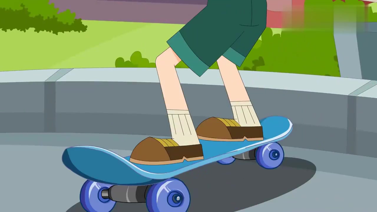 动漫壁纸:好奇丁骑滑板追赶小鸟,技高一筹捉住了小鸟
