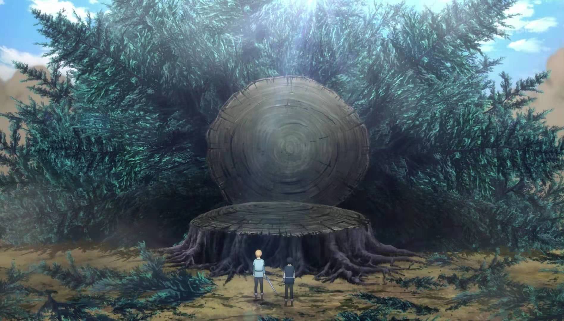 刀剑神域:桐人和尤吉欧砍树的速度有多快,原本要四百年才能完成