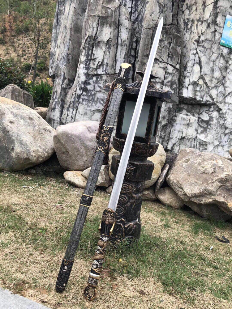 新款:鎏金鎏银龙王剑