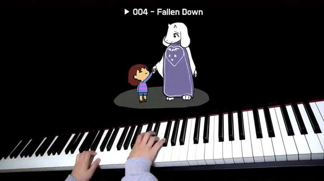 [图]《undertale传说之下》经典配乐《Fallen Down》，真美！