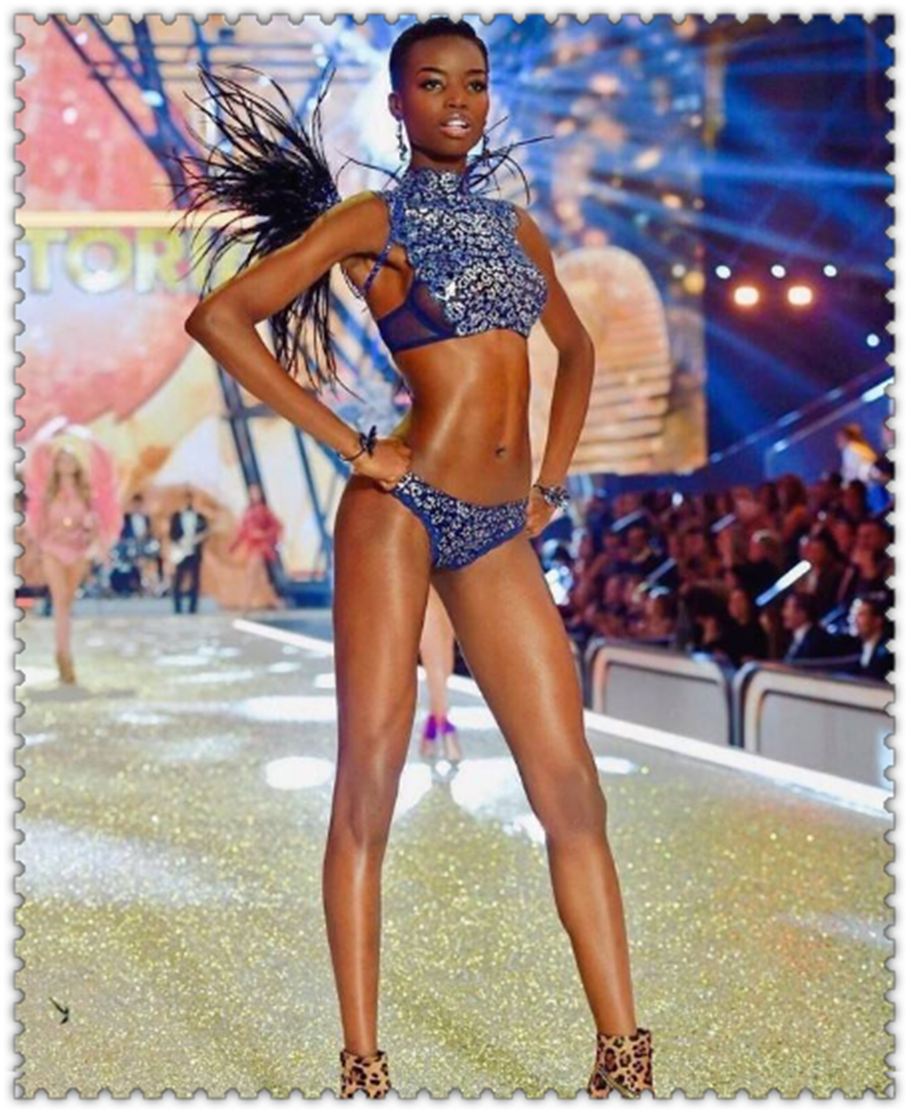 超模的腿到底有多长?维密面试现场,路人身高和人家腿长差不多!