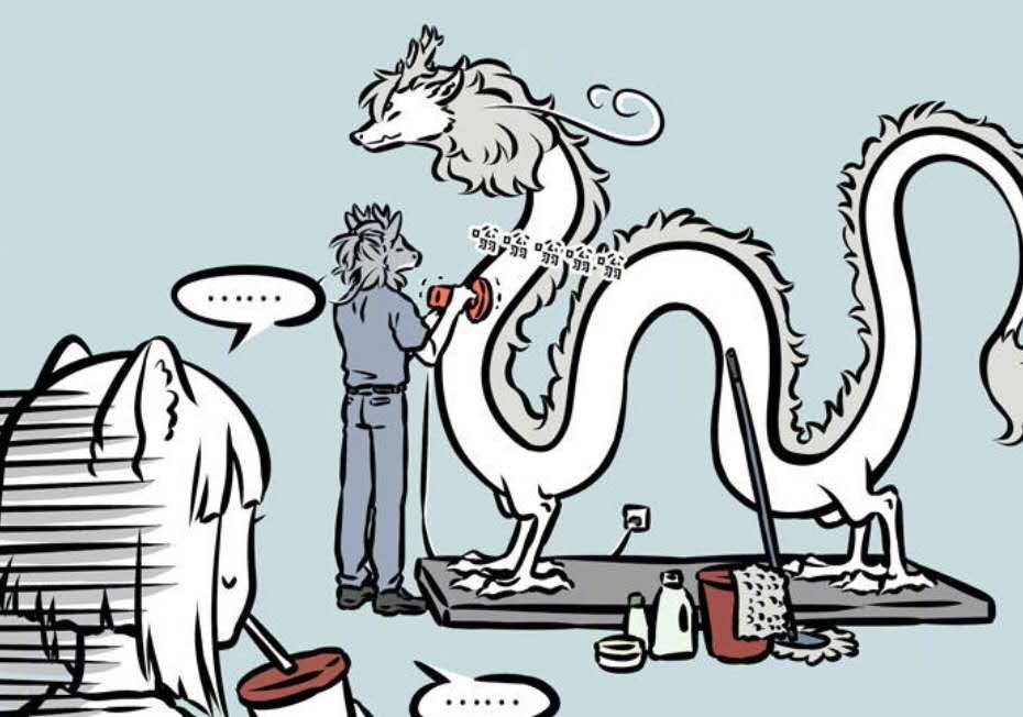 非人哉:敖烈嫌弃龙鳞灰突突,护理成闪亮彩龙!