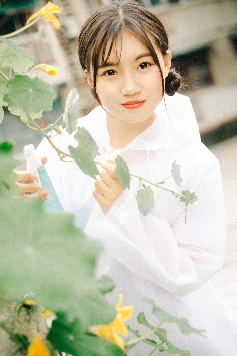 日系人像写真-喵酱的可爱雨衣