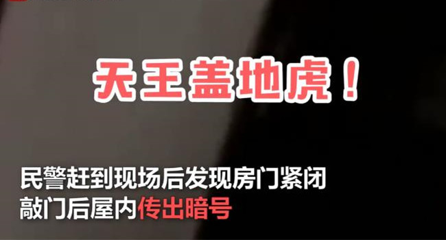 暗号"天王盖地虎,宝塔镇河妖"开门后,直接被警方一锅端