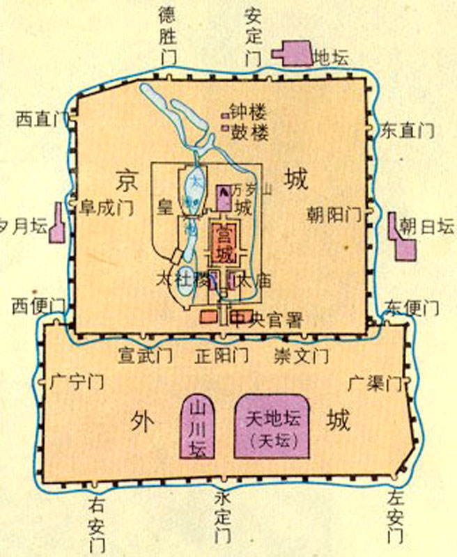 东直门/崇文门老北京城内九城这些城门,名字原来是这么来的!