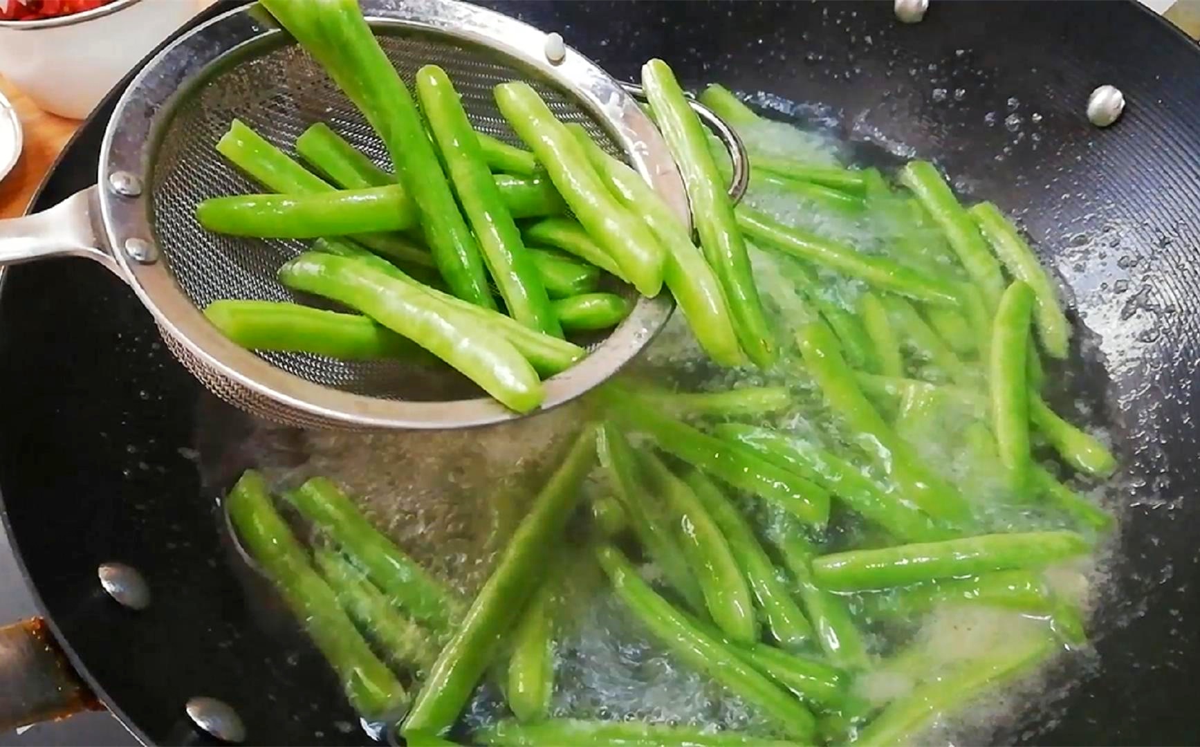第二步 水煮四季豆