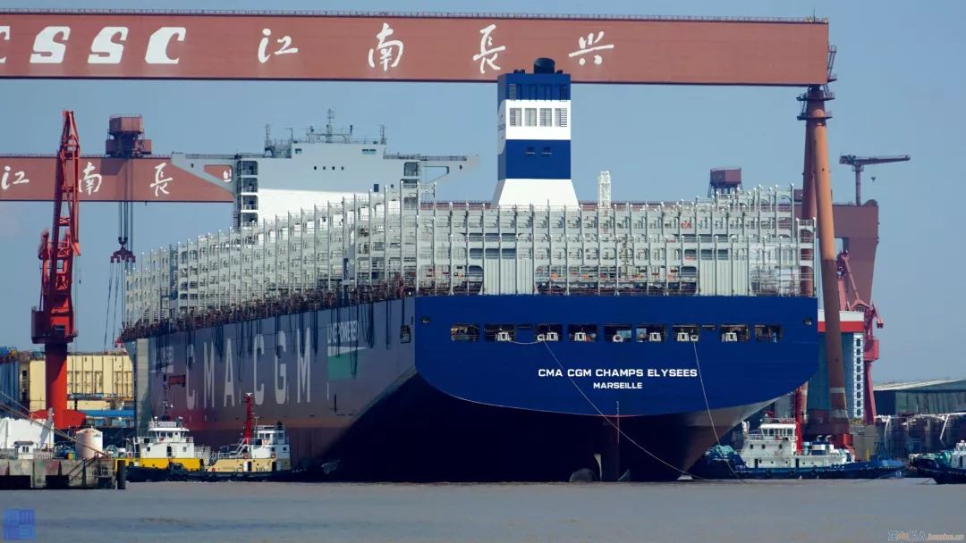 江南造船23000teu 集装箱船 "cma cgm champs elysees"