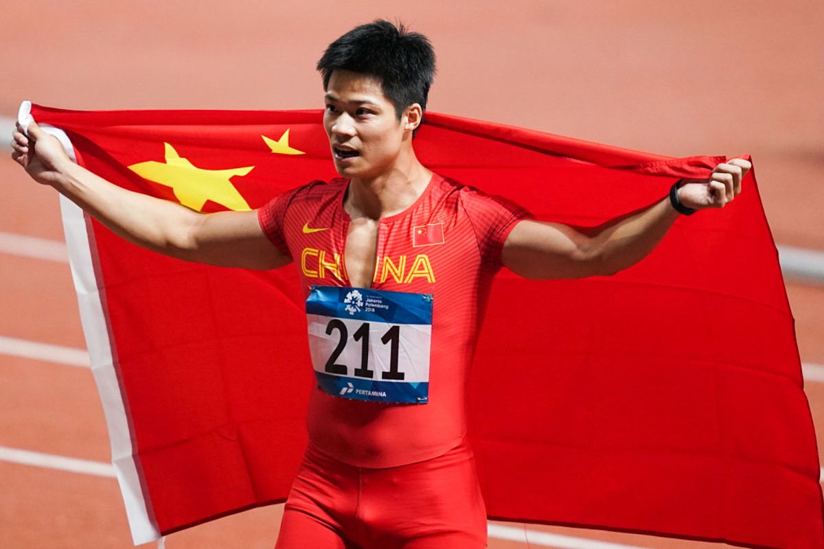 苏炳添,中国田径运动员,是亚洲飞人.