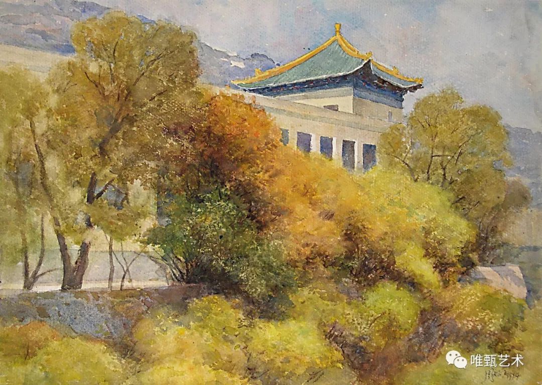 中国美术家周大正水彩作品