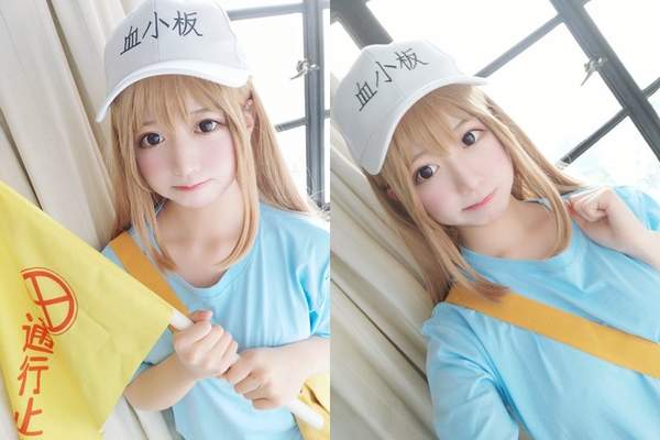 萧老船长腐论《工作细胞》血小板cos:猫自带宇宙光满萌夸二次元