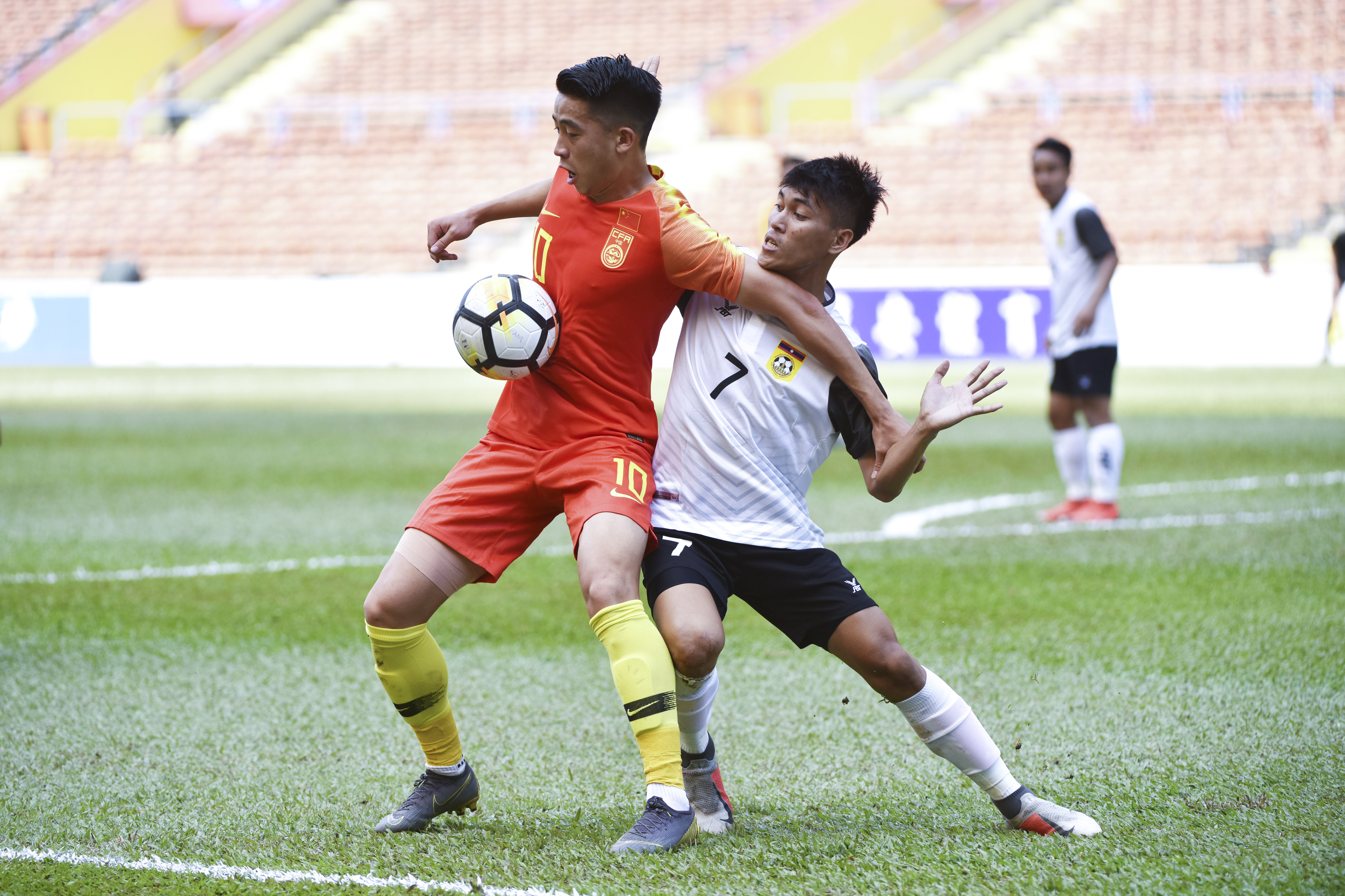 足球——u23亚锦赛预选赛:中国国奥队胜老挝队