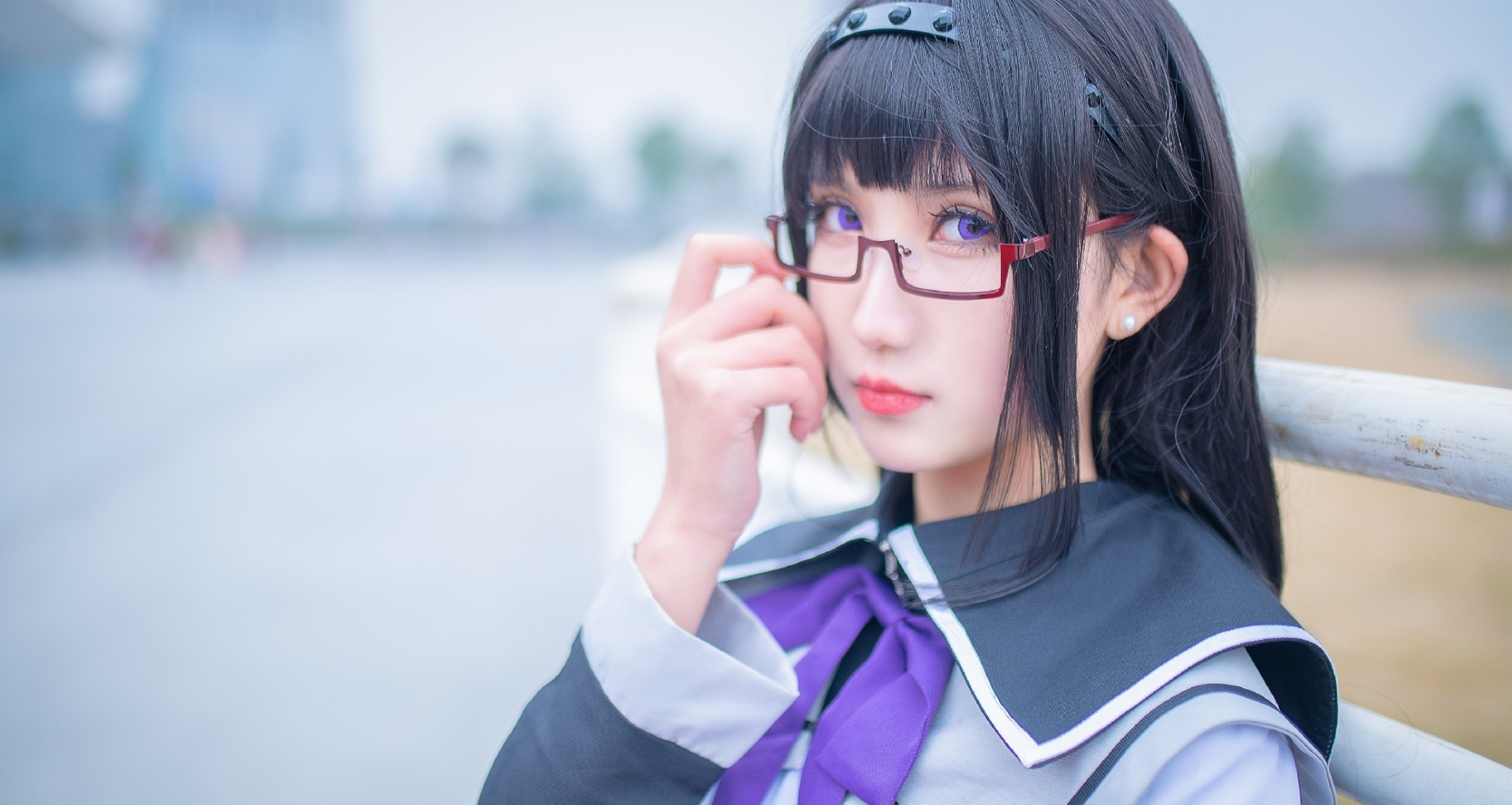 cosplay:在漫展上遇见一位眼镜娘版本的晓美焰,希望大家会喜欢