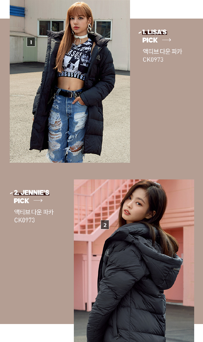 31日,adidas korea官网更新了一组blackpink拍摄的代