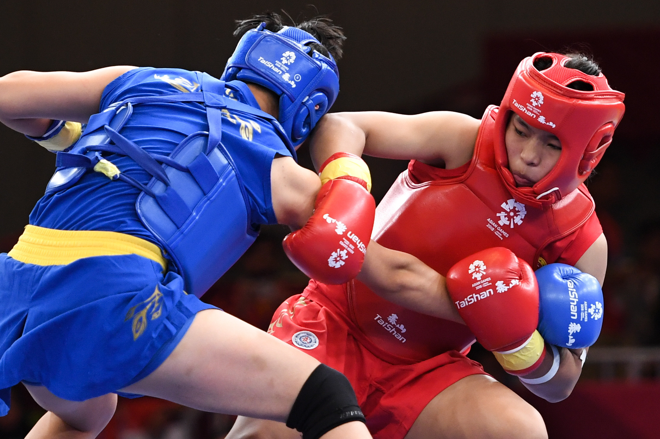 (亚运会)(6)武术——女子散打60公斤以下半决赛赛况