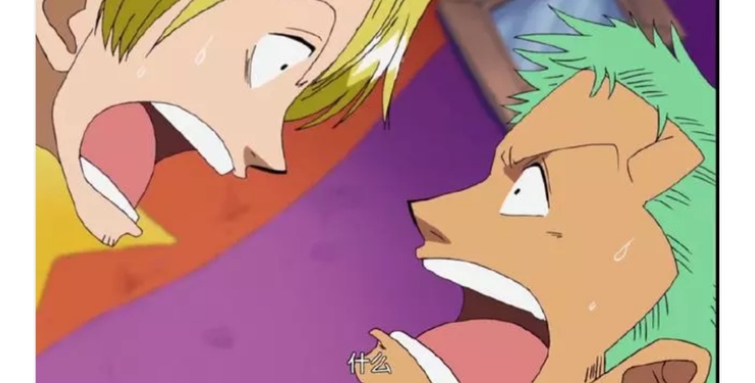 海贼王:索隆尴尬到哭的六张图,索隆:山治乌索普,过来剁了你俩