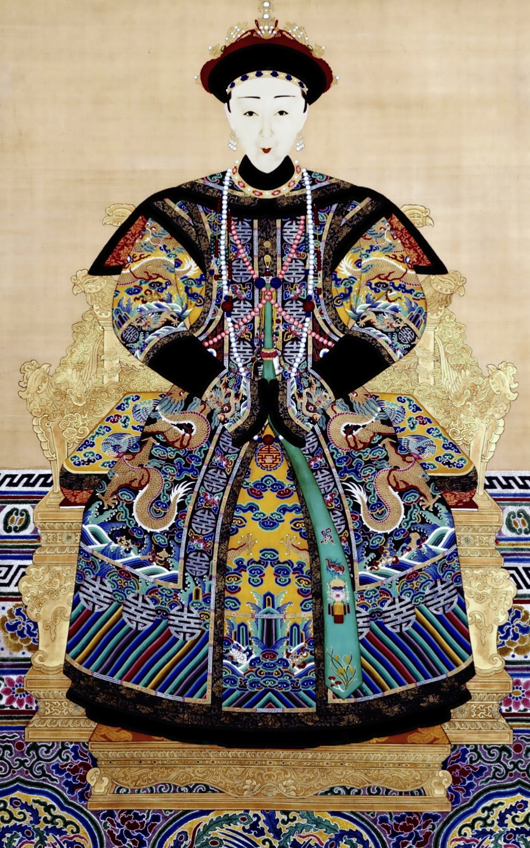 这是咸丰帝的元配妻子:孝德显皇后,能看出来咸丰帝还是受到了父亲道光