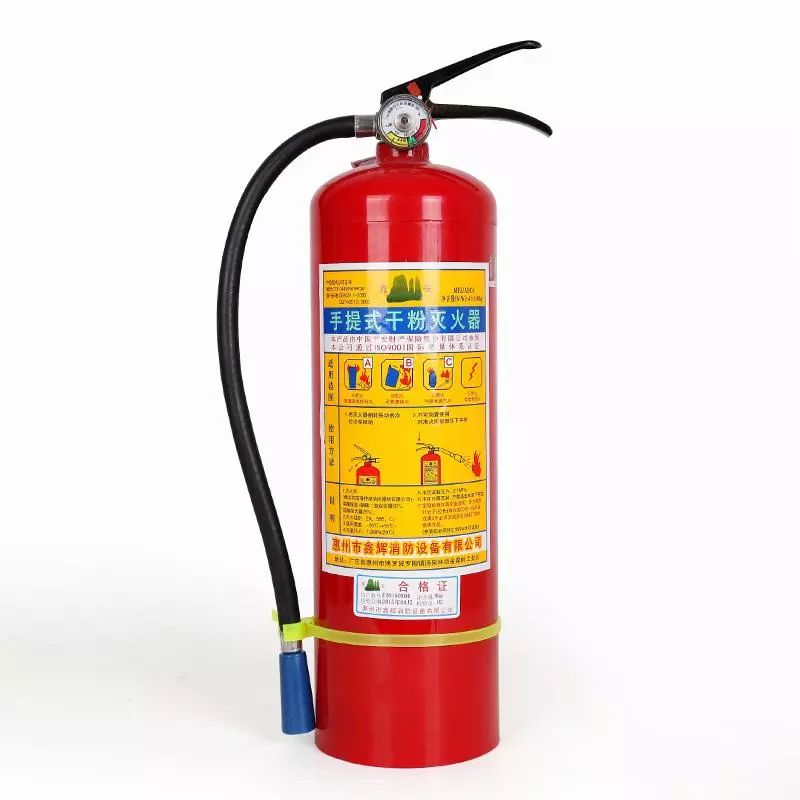 1,注意商标 手提式干粉灭火器瓶体上的商标应端正,不缺边少字,无明显
