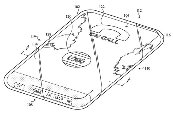 專利洩密:蘋果研究iphone新設計 機身全部都是屏