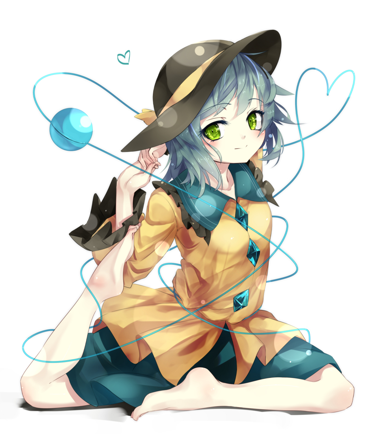 古明地恋的高清插画,精选日本奇幻动画《东方project》壁纸