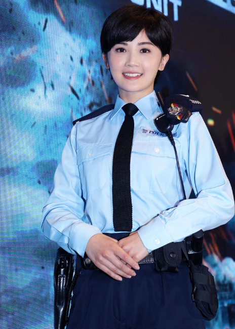 《ptu机动部队》发布会现场,林峯蔡卓妍上演制服诱惑!