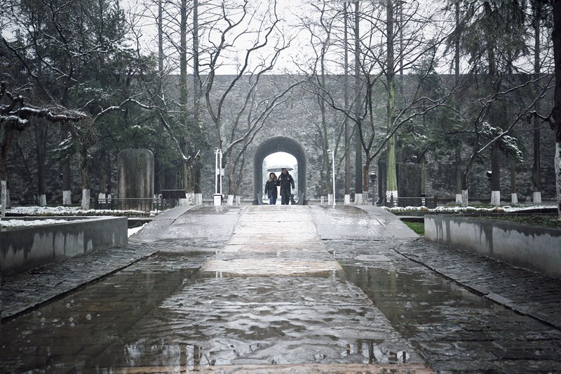 南京城墙摄影大赛作品|《覆雪午朝门》