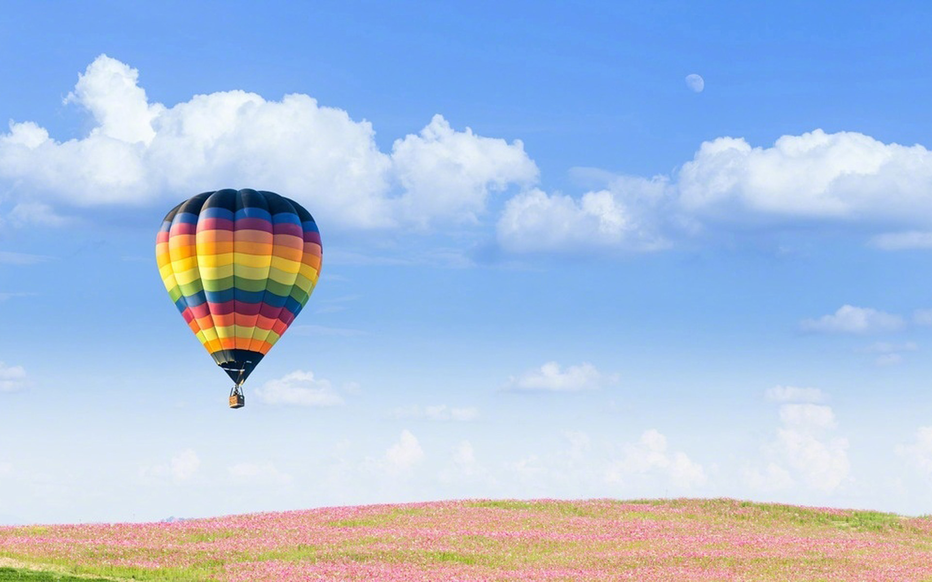 唯美热气球风景图片桌面壁纸,分辨率:1920x1200